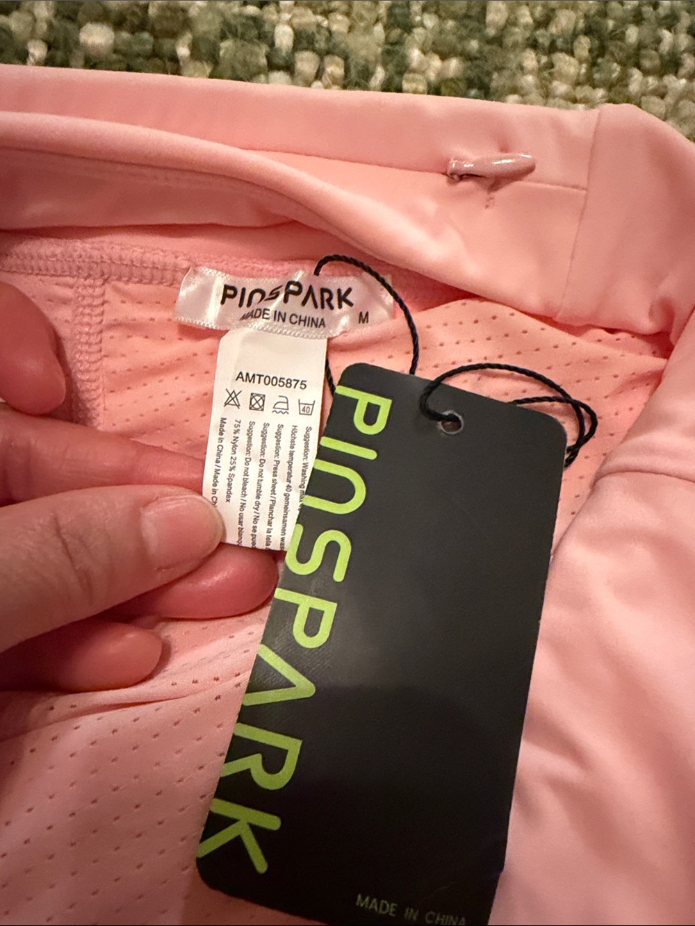 NWT Piospak Pink Pleated Skort with Built-in Shorts M. - Picture 4 of 6